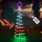 16 Modes Spiral Lighted Christmas Tree Outdoor Yard Decorations 4.9FT